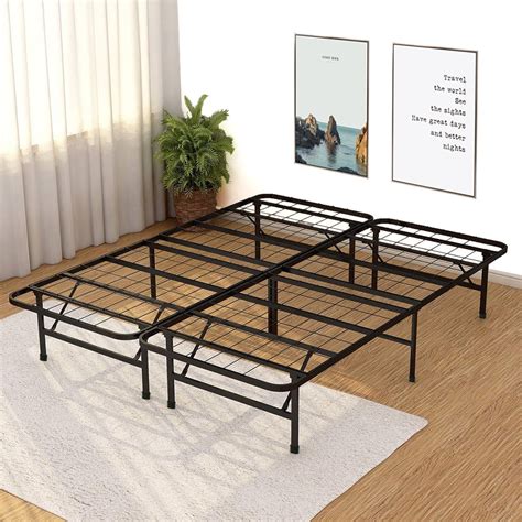 queen metal bed frame for box spring|queen box spring platform frames.